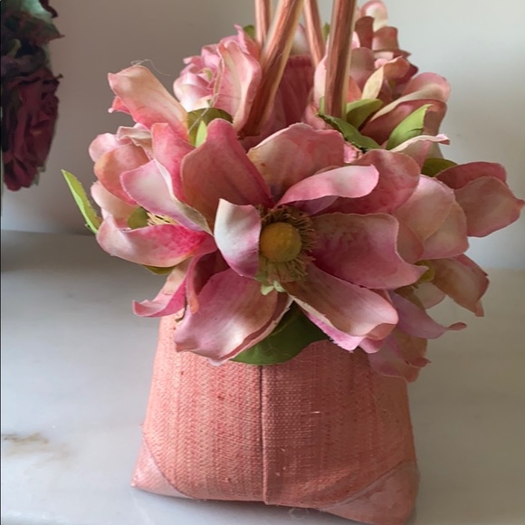 Pink Blooming Bag with inside pull string liner - Picture 3 of 6